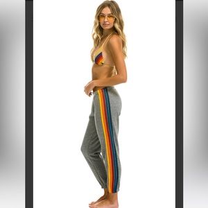 Aviator Nation 5 stripe sweatpant size large